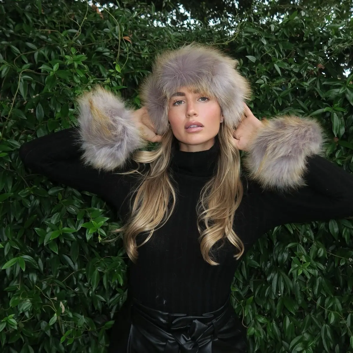 Russian Faux Fur Headband & Cuff Sets