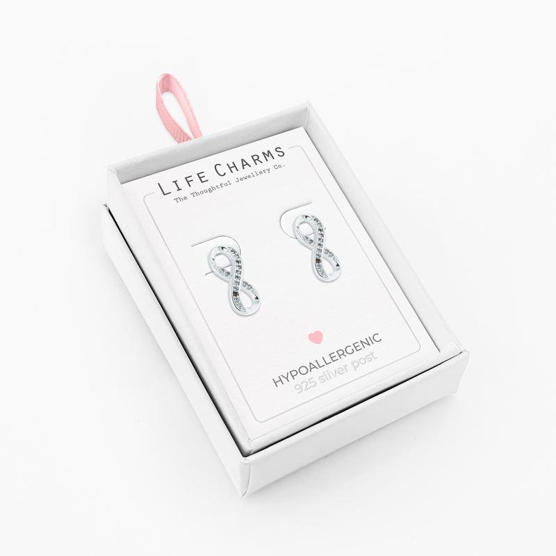 Infinity silver studs 0