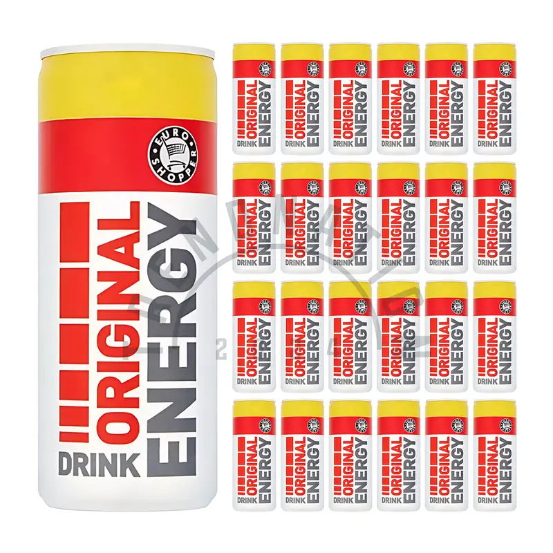 Euro Shopper Energy Drink 24 Pack (24 x 250ml) | Original, Berries and Sugar Free Flavours | Carbonated Sports Drinks Beverage 5