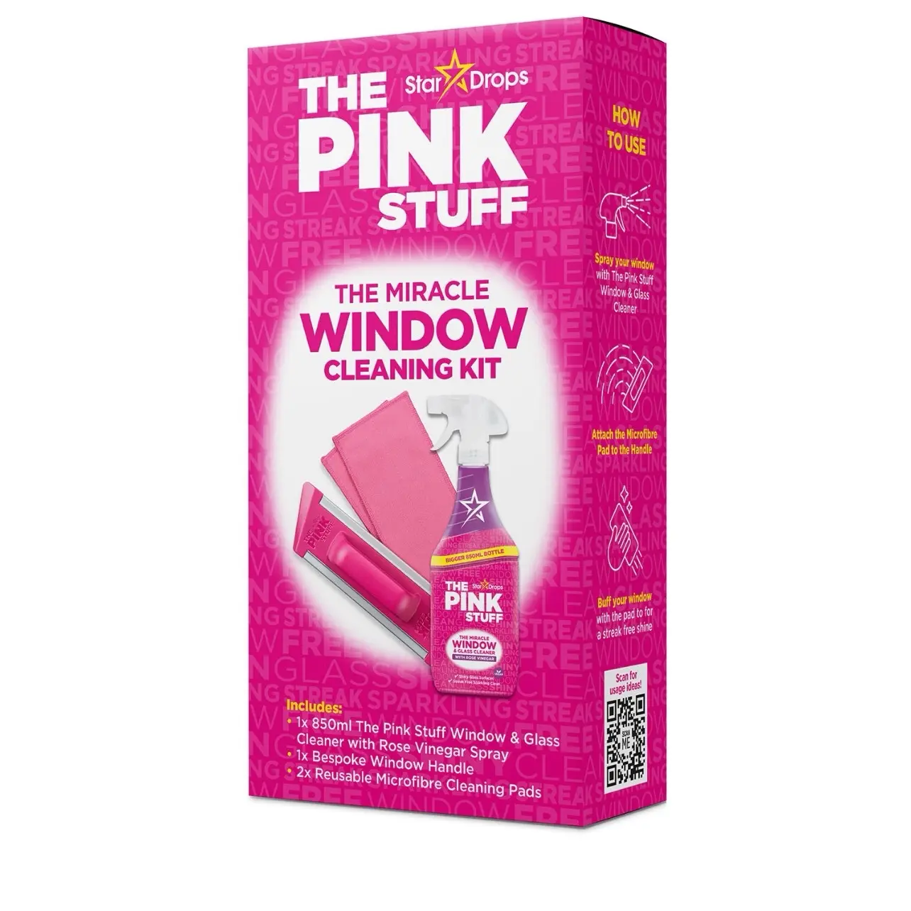 The Pink Stuff Window Cleaning Kit