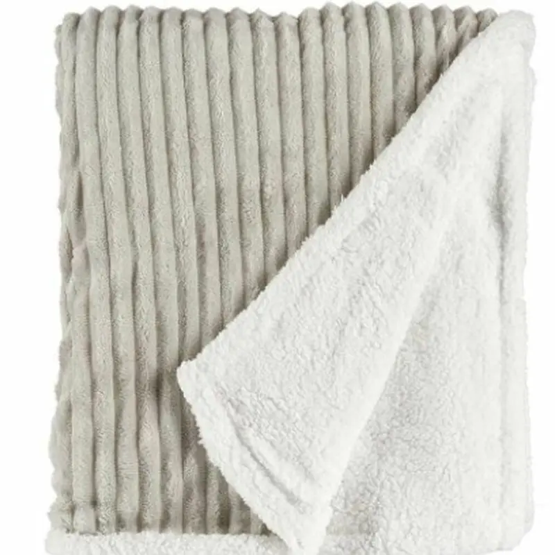 Home essentials luxury double layer throw 140x180cm blanket 1