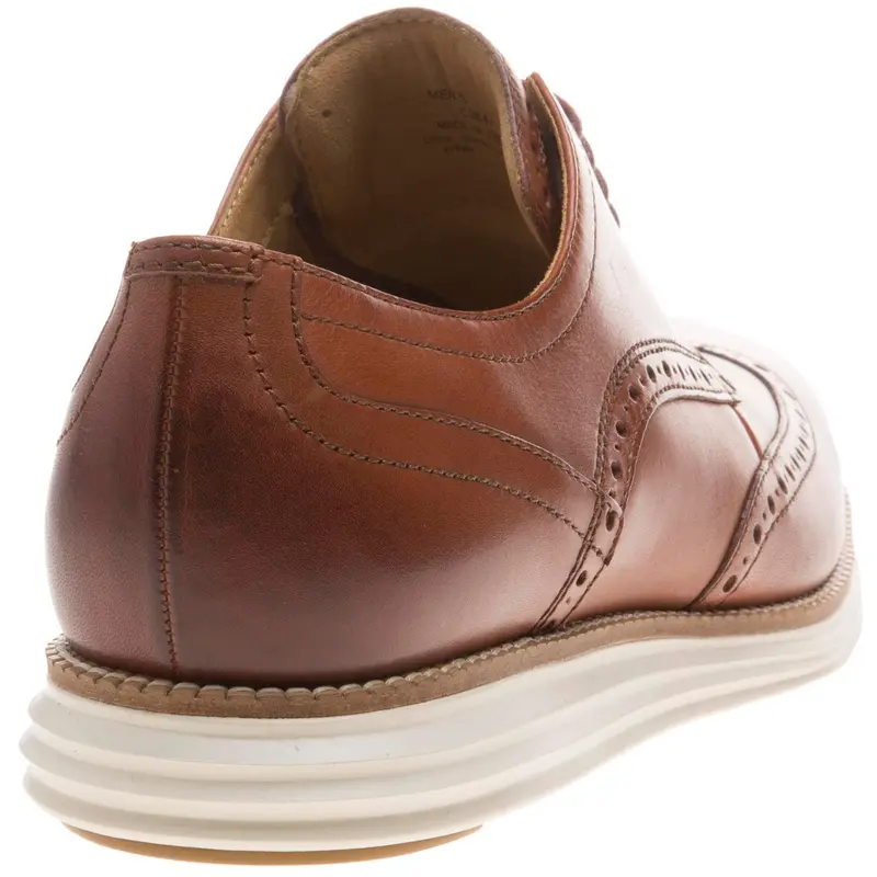 Cole Haan Originalgrand Wingtip Oxford Shoes - Woodbury/Ivory Leather Brogue Shoes 2