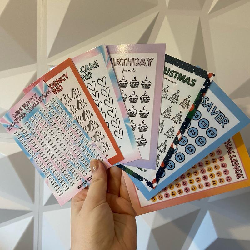 NEW Cash Stuffing Beginner Bundle - Money Savings Challenge Bundle (7 trackers) 4
