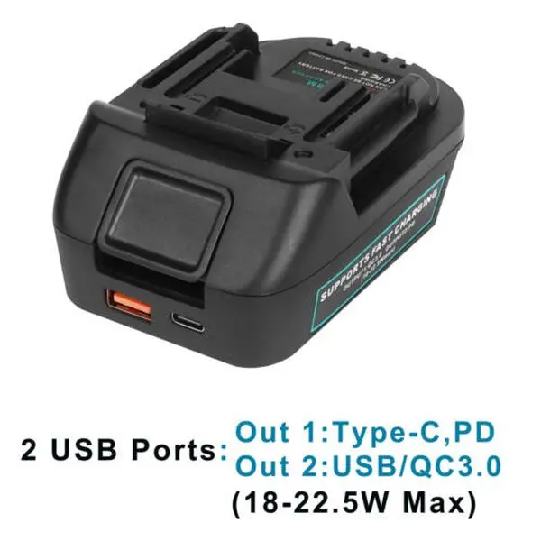 Battery Adapter for Dewalt 18V Battery DCB184 Converter To Makita 18V Power Tool