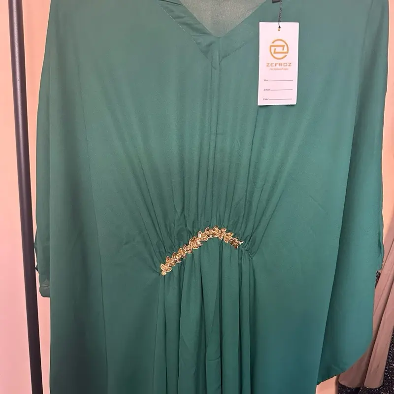 Ladies Casual Kaftan with V-neckline - Womenswear