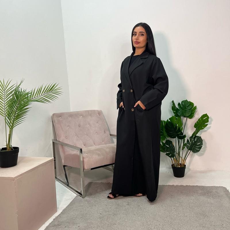 Ladies oversized button boyfriend lightweight duster coat onesize uk 6-16 1