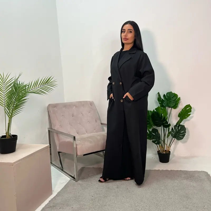 Ladies oversized button boyfriend lightweight duster coat onesize uk 6-16 1