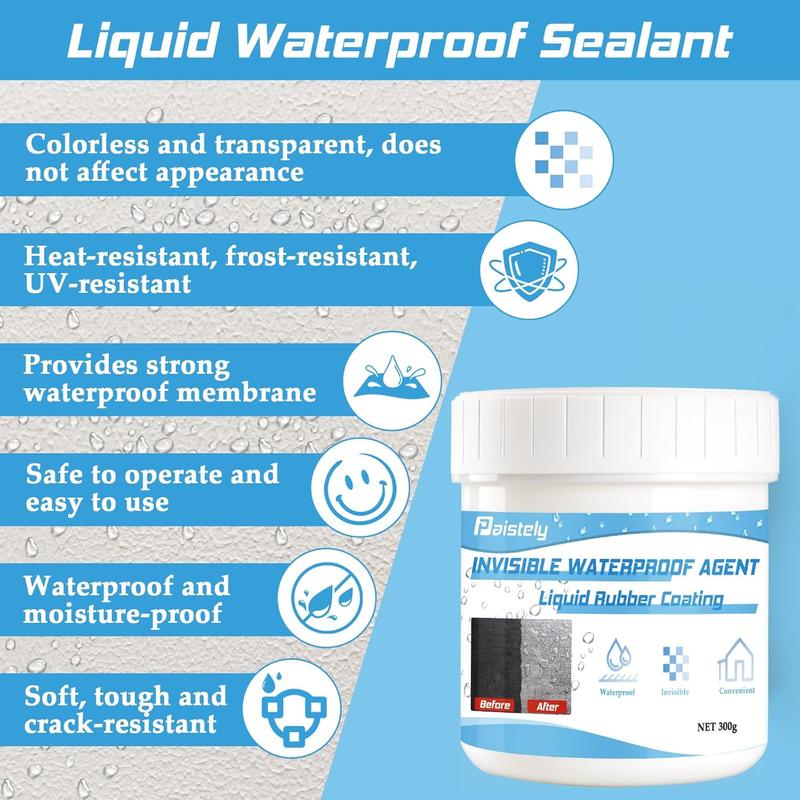 Transparent Waterproof Coating Agent for Indoor and Outdoor Joints, Cracks and Leaks - Super Strong Waterproof Insulation Sealant 1