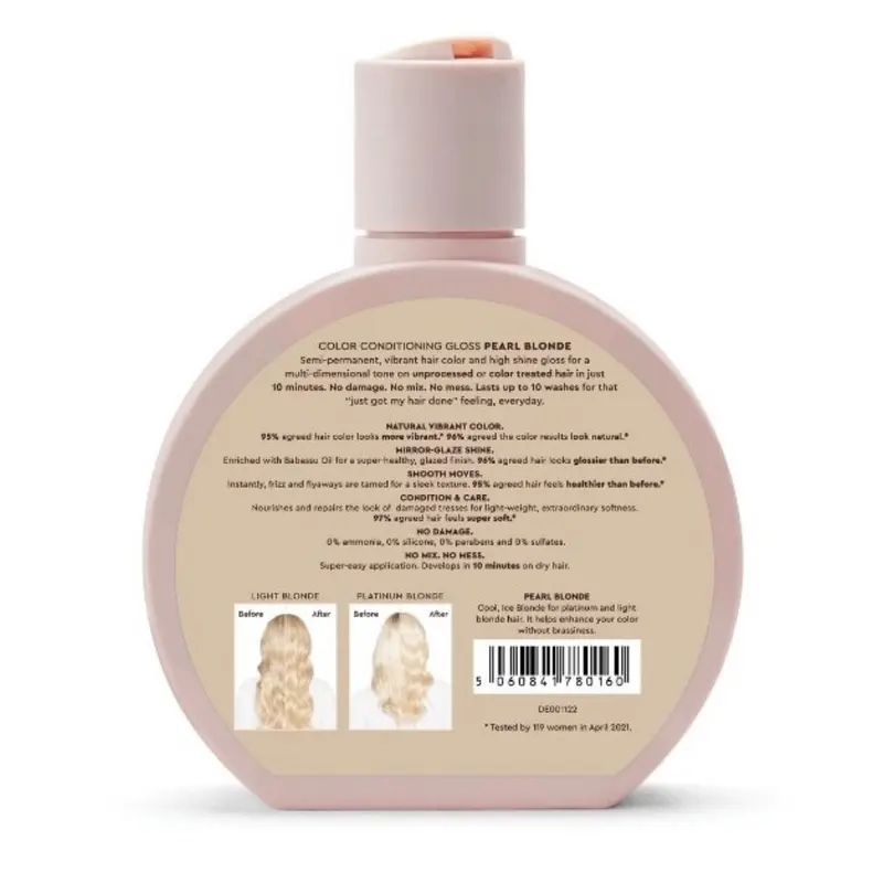 Glaze Super Colour Conditioning Gloss 190ml (2-3 Hair Treatments) Pearl Blonde 2
