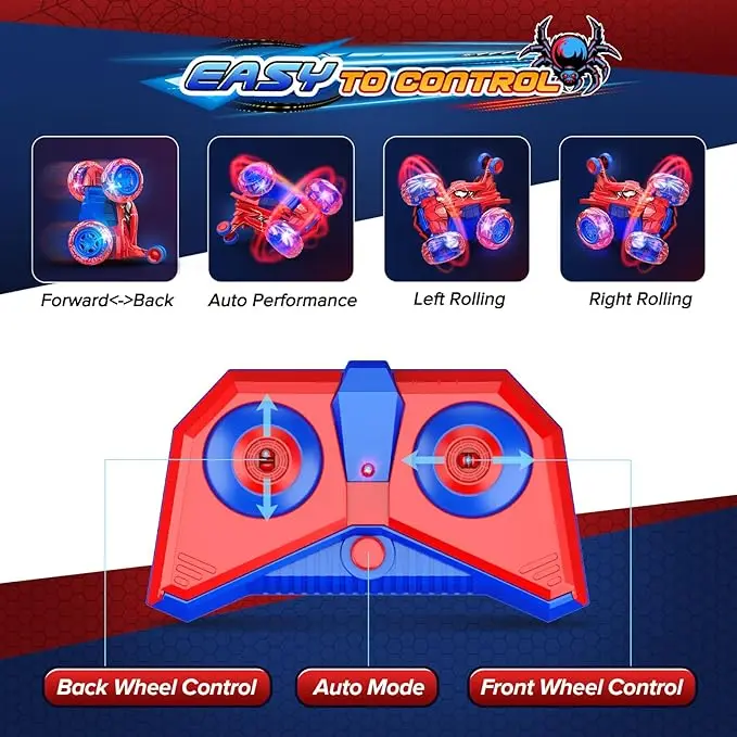 Remote Control Cars Toys for 3-10 Year Old Boys Girls, Monster Truck Boys Toys Age 3-12 Rc Car Christmas Xmas Gifts for Kids Stocking Fillers Gifts for 3-9 Year Old Boys Girls Kids Toys 1