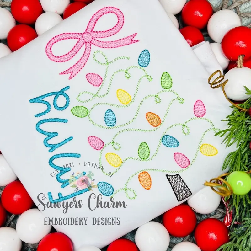 Mystery Christmas Top - 6 Designs available on embroidered T-shirts 2