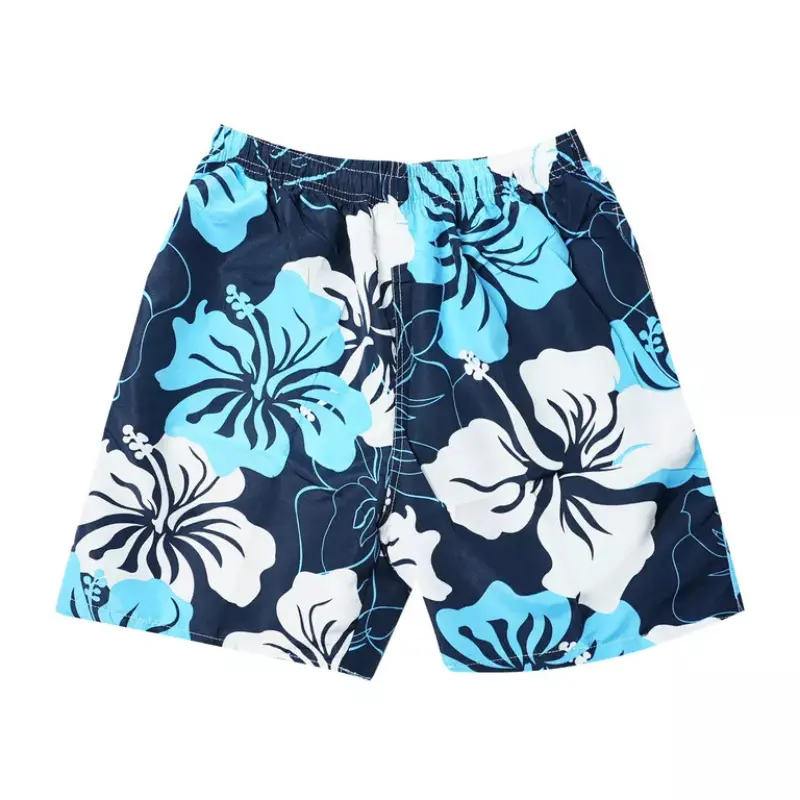 Urbanfit Men's Beach Short Floral Print Net Lining Beach Shorts Surf Board Shorts Swimming Shorts Quick Dry Surf Trunks Summer Beachwear Clouser With Drawstring (190)