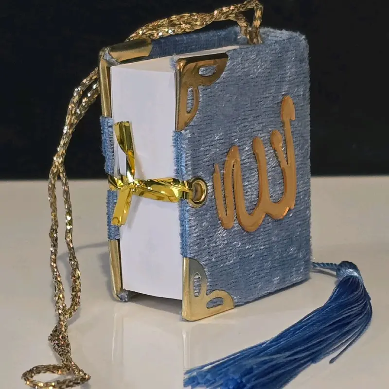 Islamic Full Mini Quran Light Blue Unisex Car Hanging Accessory Ramadan Muslim Gift 1