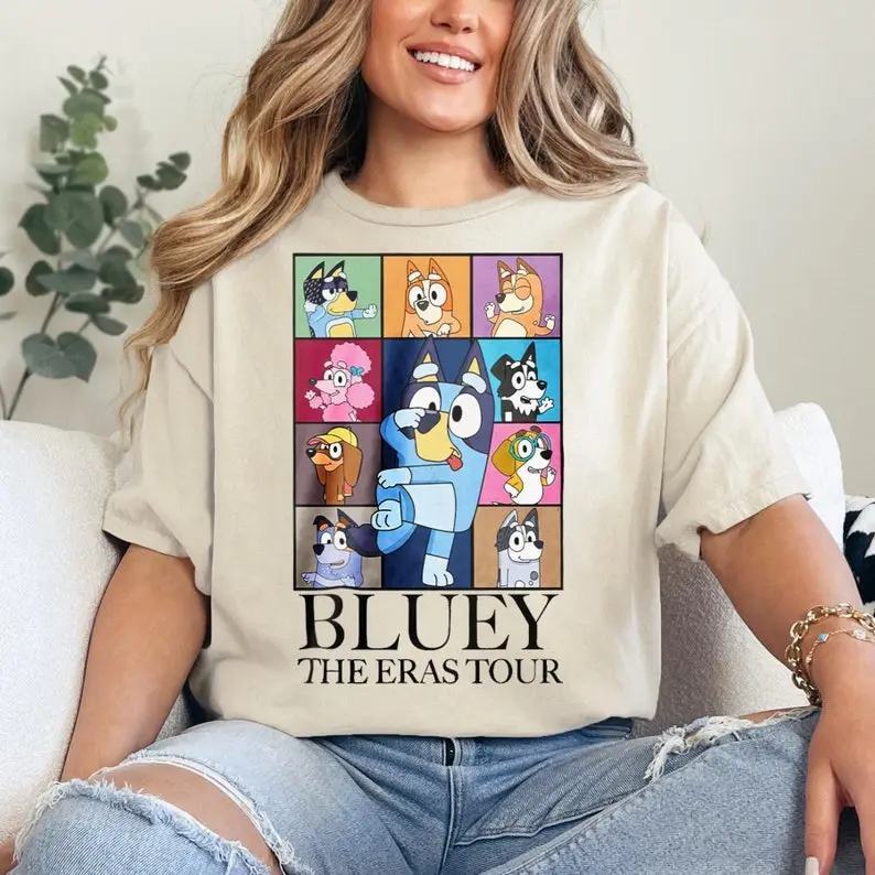Bluey Eras Tour Shirt, Bluey Fan Tshirt, Family Bluey Shirt, Bluey Eras Tour Graphic Tee