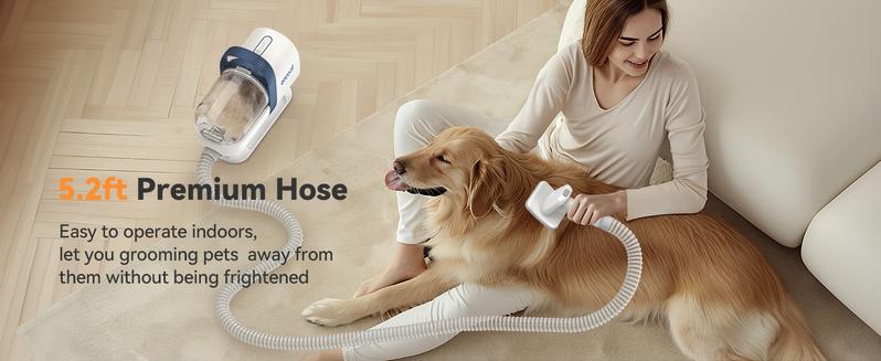 Product Introduction of Dog Grooming Kit with Vacuum,Dog ClippersVacuum,12000Pa Powerful Suction 99% Pet Hair,Pet Grooming Vauum Kit with 7 Proven Tools for Shedding. Purchasing This Product Will Come with A Complimentary Exquisite Gift. 10