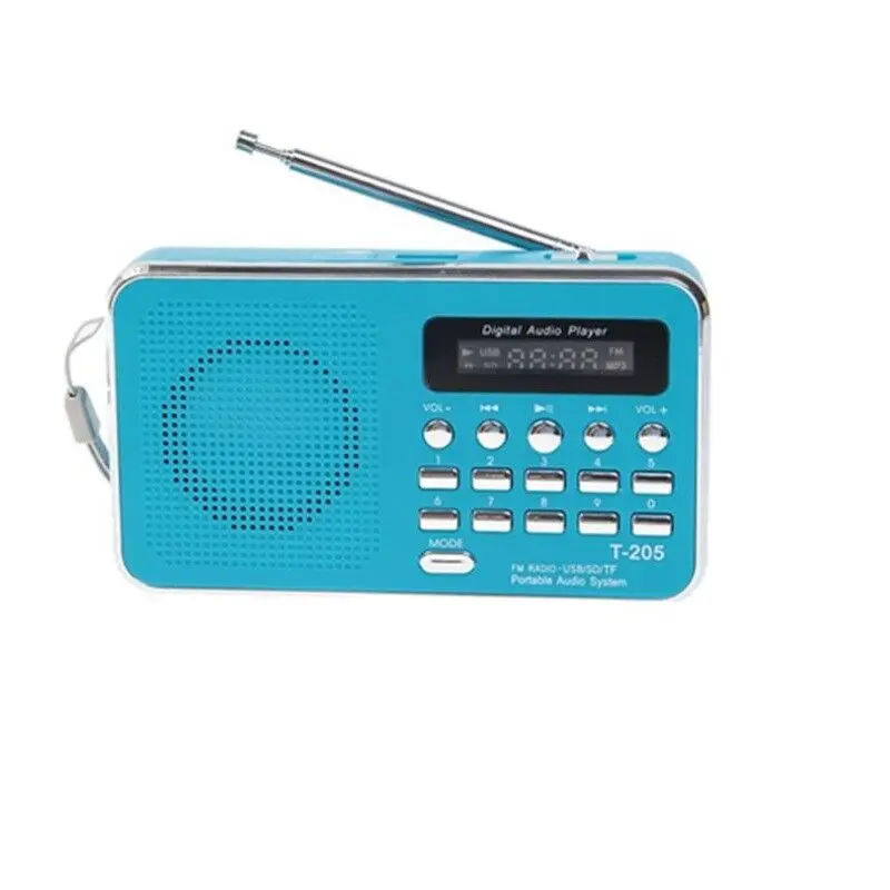 Portable Mini FM Radio Digital Radio Speaker USB SD TF Card MP3 Audio Player 1