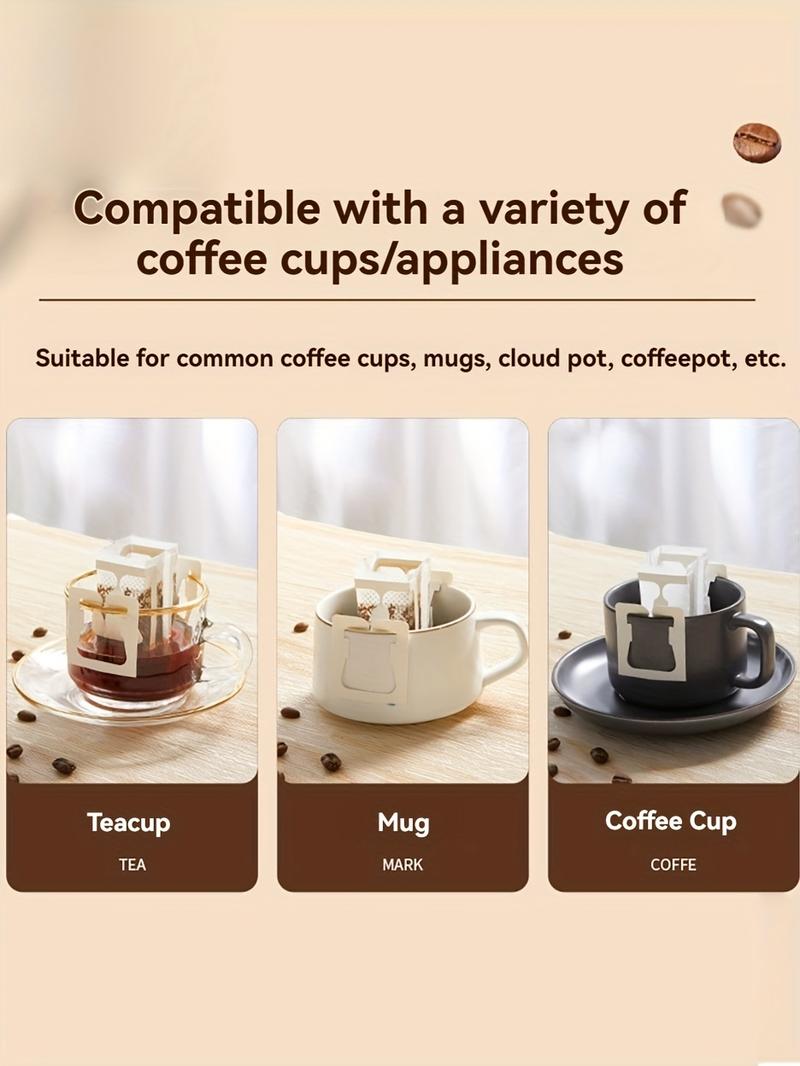 Product Introduction of 50pcs/Pack Guaranteed Portable Drip Filter Cup Coffee Filter Paper Net Bag 9