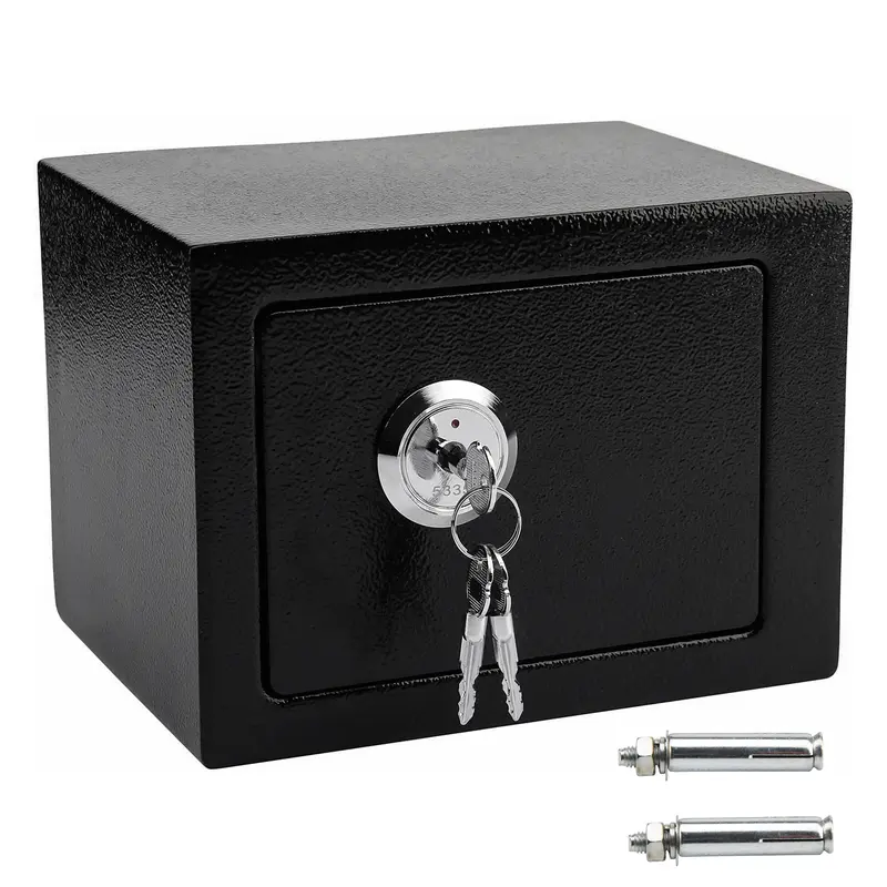 4.6L SOLID STEEL SAFE HEAVY DUTY FIREPROOF HOME OFFICE SAFES 4