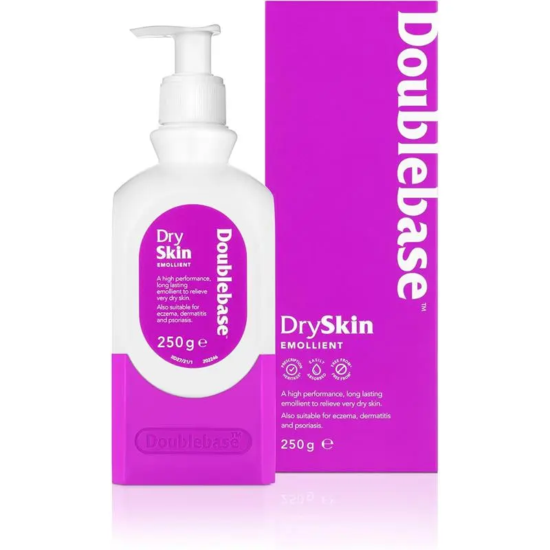 Doublebase Dry Skin Emollient for Eczema, Psoriasis & Dermatitis Treatment - 250g Body Cream Relief, Long-Lasting Hydration - Moisture, Gel