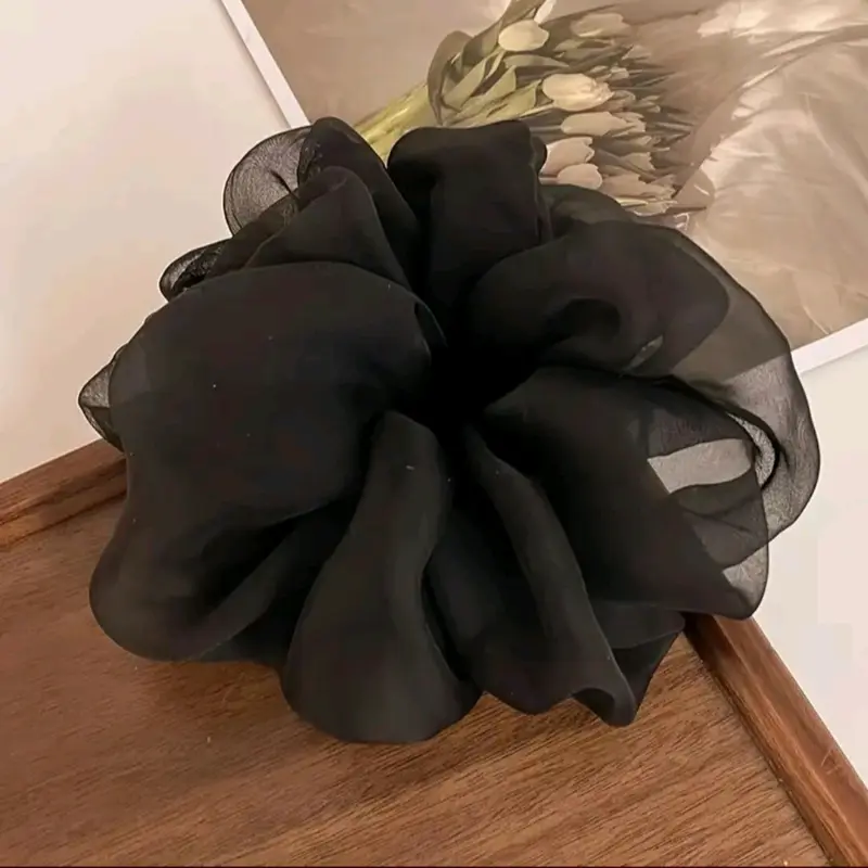 Elegant Hair Ties Puff Chiffon Scrunchies 5