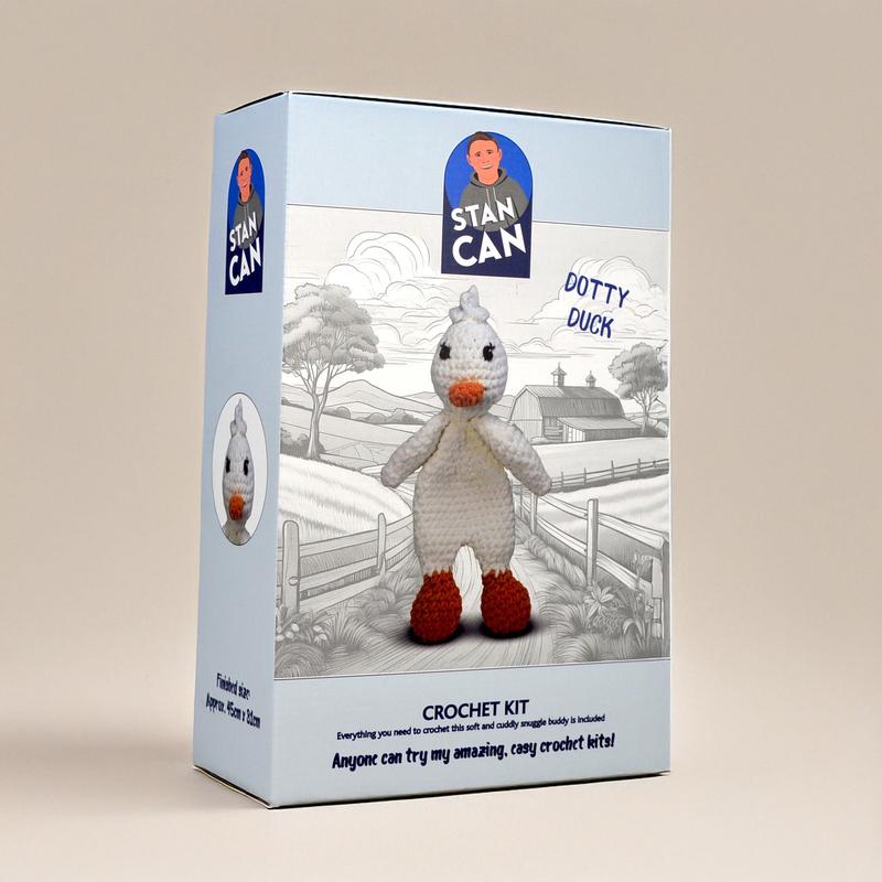 Stan Can - Snuggle Buddies - Dotty Duck | DIY Amigurumi Crochet Kit 1