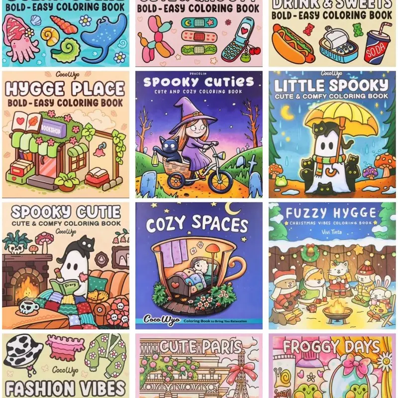 Coco Wyo/Viva Tinta Sweetheart Spooky Cutie Coloring Book for Adults Teens