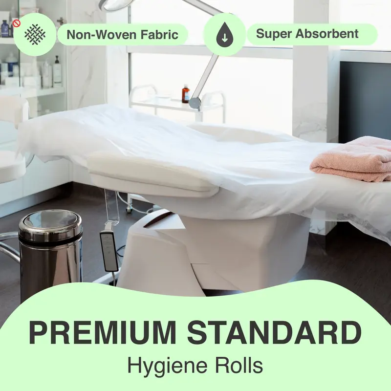 Trade White Couch Roll 20", 2 PLY Hygiene Roll-40 Meters Long 4