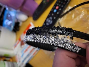 Product Review of Summer Rhinestone Decorated Anti Slip Hair Hoop with Teeth, Fashionable Hair Accessories for Women & Girls, Casual Versatile Hair Accessories for Daily Wear from K**e S**a G**n 0