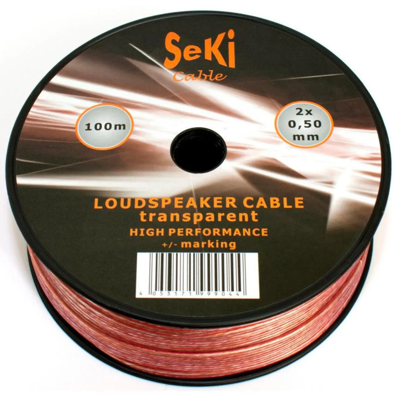 Speaker Cable Transparent 2x 0.5mm Twin Loudspeaker Audio Wire Car Home Hifi