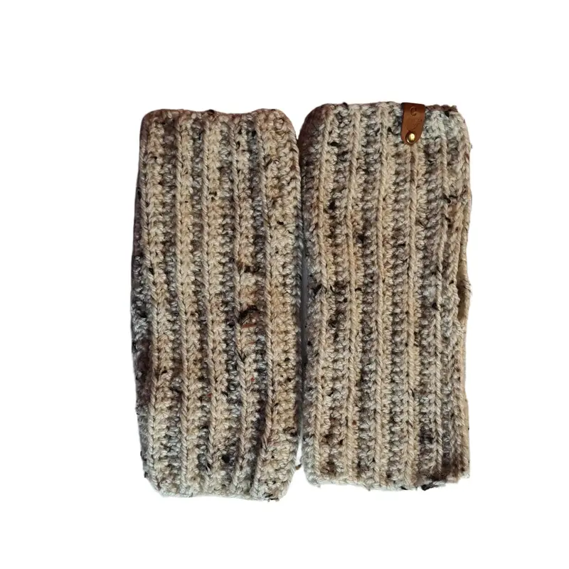 Fingerless Gloves for Men & Women - Cozy Tweed, Warm and Soft 0