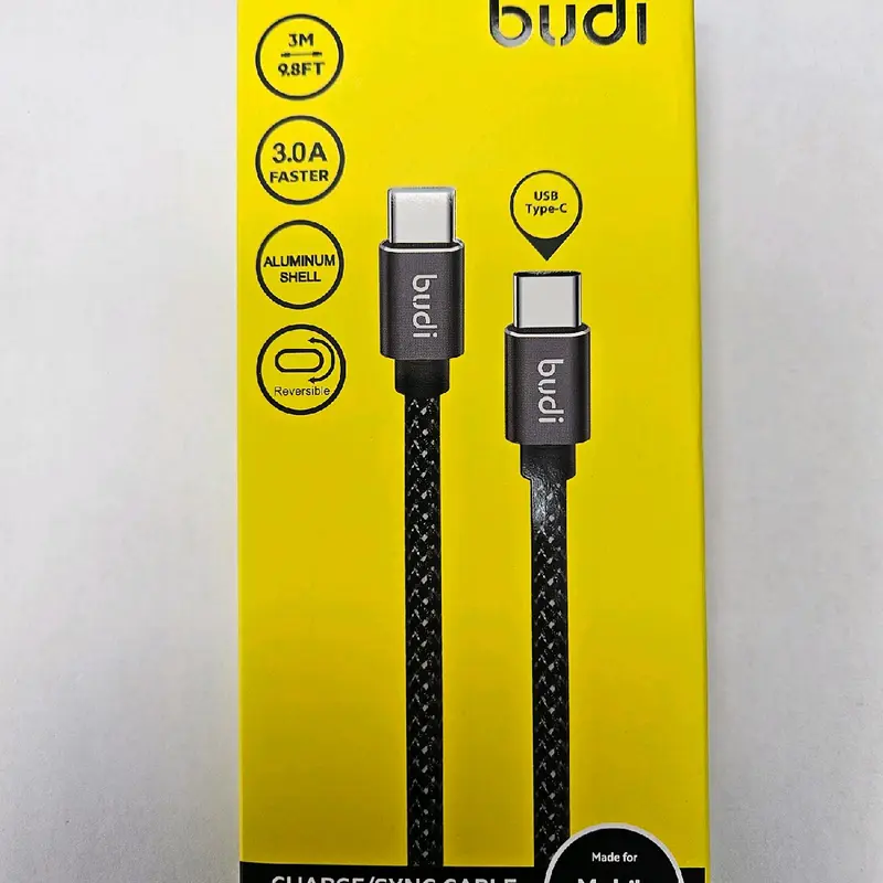Type C to C Cable with Aluminium Shell and Extra Strong Braided Cable for Fast Charging - Compatible with Smartphones and Cellphones 1