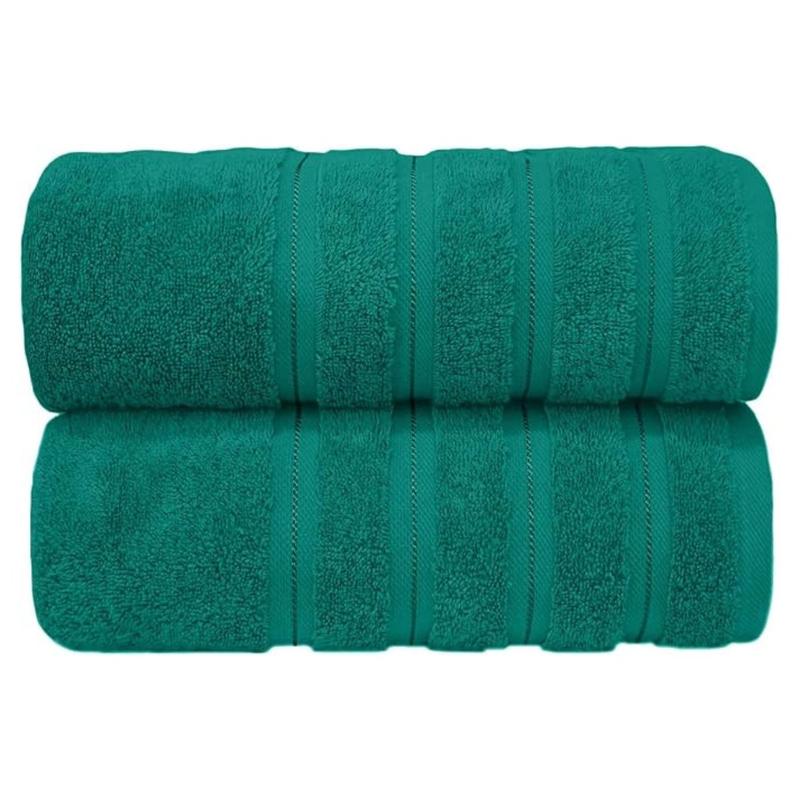 2X Premium Quality Super Jumbo Bath Sheet Set - 100% Combed Cotton 650 GSM -  Size 90x180 Highly Absorbent Extra Large Bath Towels 8