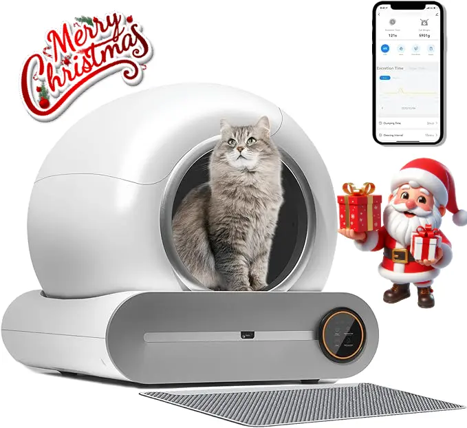 Smart Cat Litter Box: Automatic Cleaning, Odor Control, and Spacious Interior for Ultimate Comfort