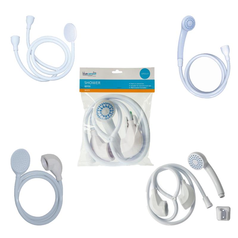 Blue Canyon Bathroom Shower Spray Head & Hose Apollo Solo For Basin & Bath Taps 0