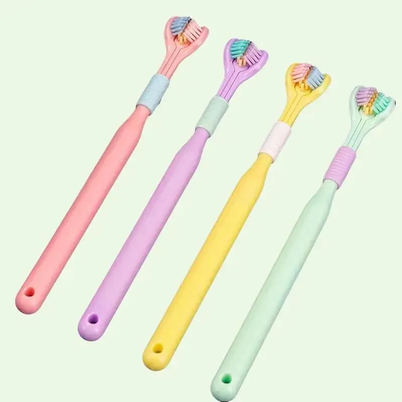 Three Sided Soft Hair Tooth Toothbrush Adult and children's versions Oral Gentle Sensitive Comfort Cleanser