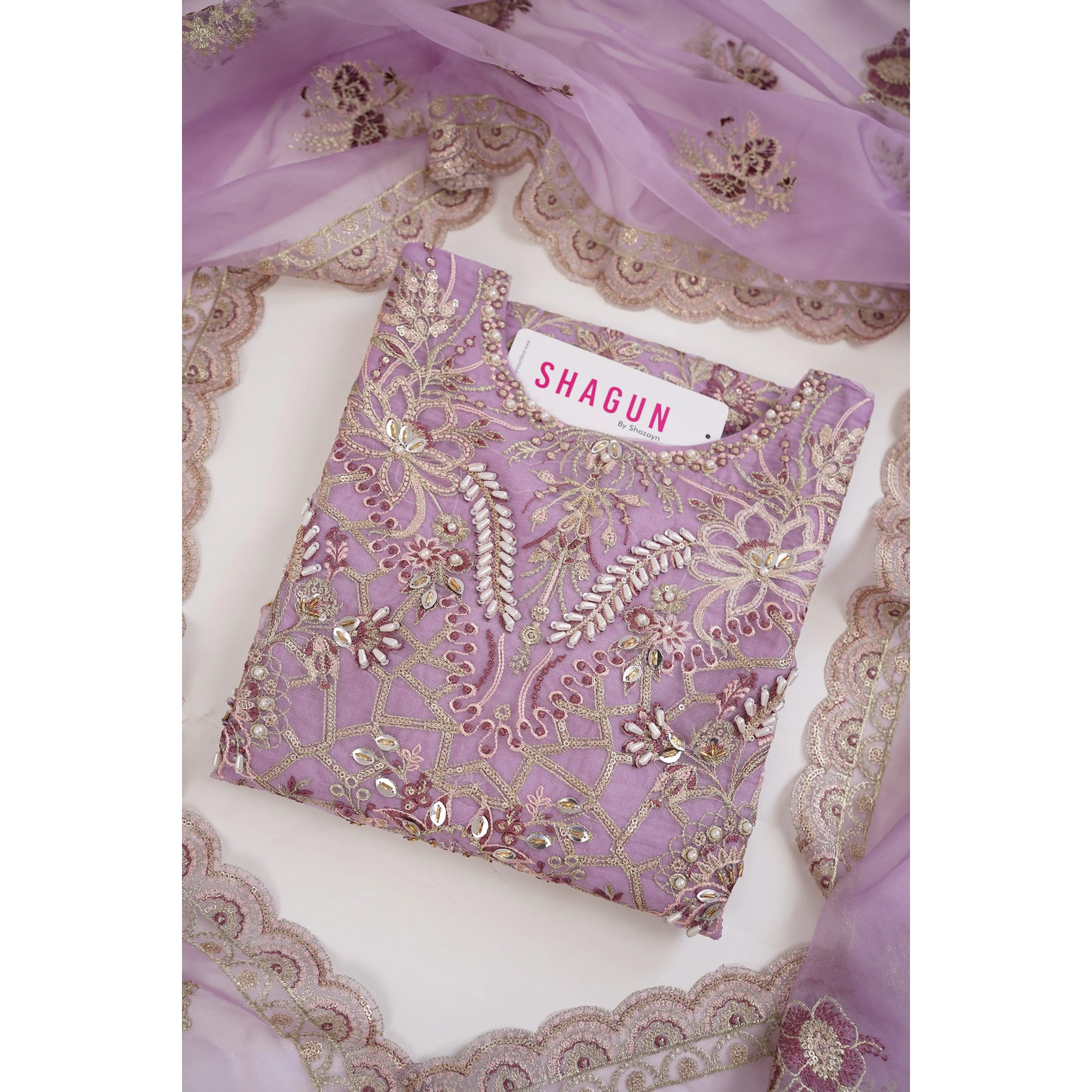 Rang-e-Jahaan Luxury Organza Collection 2025- Ayzel 012