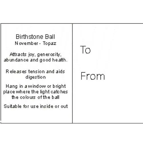 Birthstone Ball - November - Topaz 3