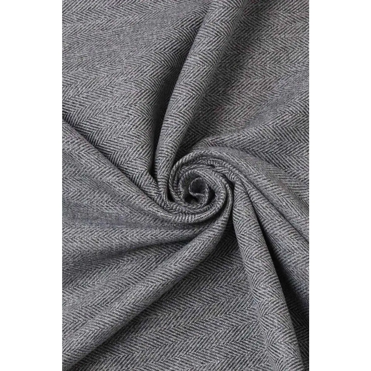 Herringbone Collection Steel Fabric