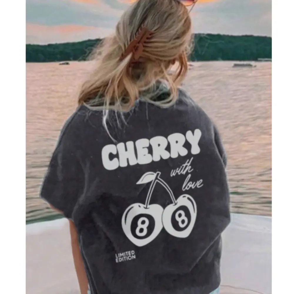 Lucky Cherries Back Logo T-Shirt