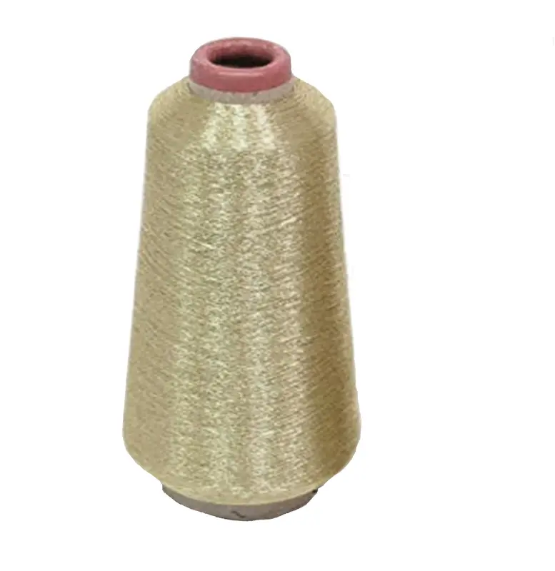 Metallic Embroidery Threads – Gold, Light Gold, Silver & Copper | 3000 Meters Cones 3