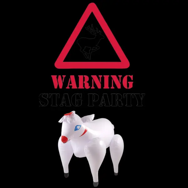 Premium PVC Inflatable Sheep Toy for Stag Parties - 21 Inches Long - Easy Inflation - Photo Prop Accessory - Hen Party Essential 3