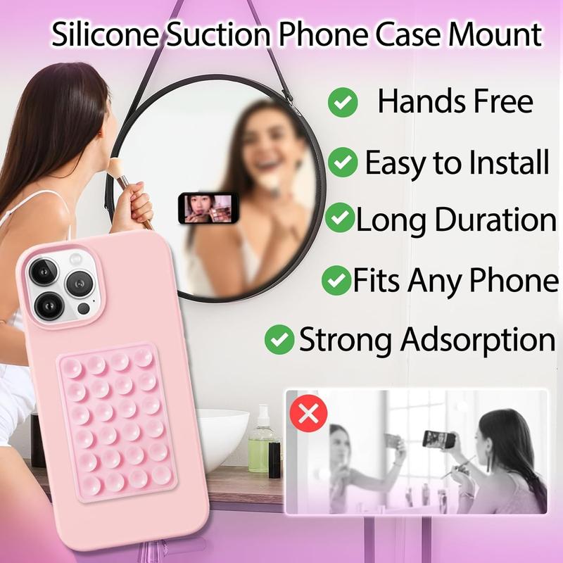 Product Introduction of Mixed Color Smartphone Suction Cup Phone Case Mount, Gifts for Boyfriend, Universal Self Adhesive Phone Stand, Phone Holder for Iphone & Android, Smartphone Accessories, Girls Birthday Gift Set, Baddie Gift 3