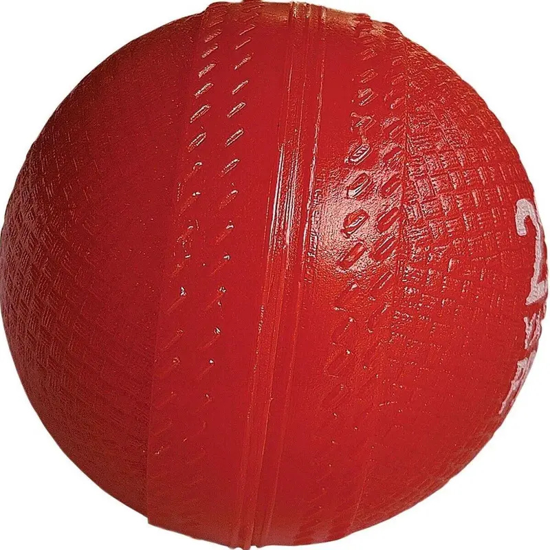Incrediball Coaching Swing Stitch Plastic Cricket Ball Red Junior 1