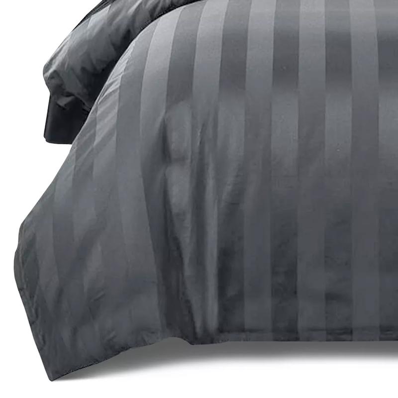 Stripe Duvet Cover Set - Soft Bedding Quilt Covers in Single, Double, King Size 1