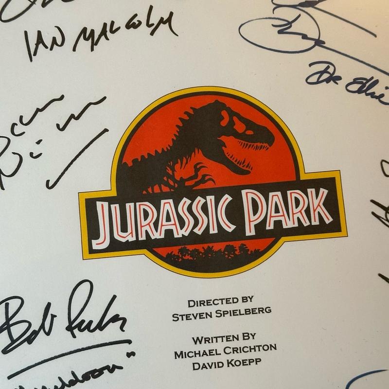 JURASSIC PARK Movie Scrips with Printed Cast Signatures 1