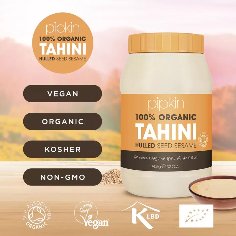 100% Organic Tahini Paste 908g Natural Vegetarian Kosher Vegan Non-GMO 3