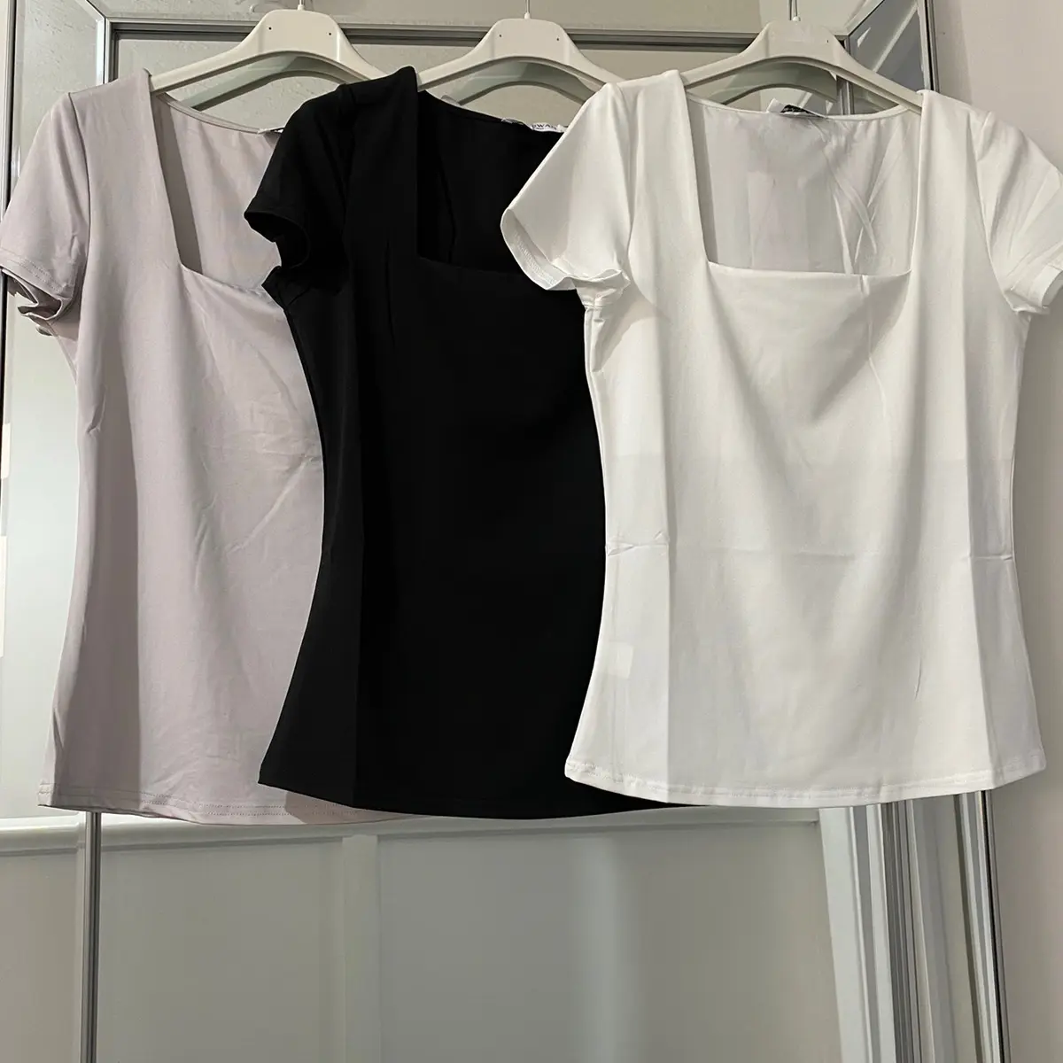 SLINKY T- SHIRT SQUARE NECK