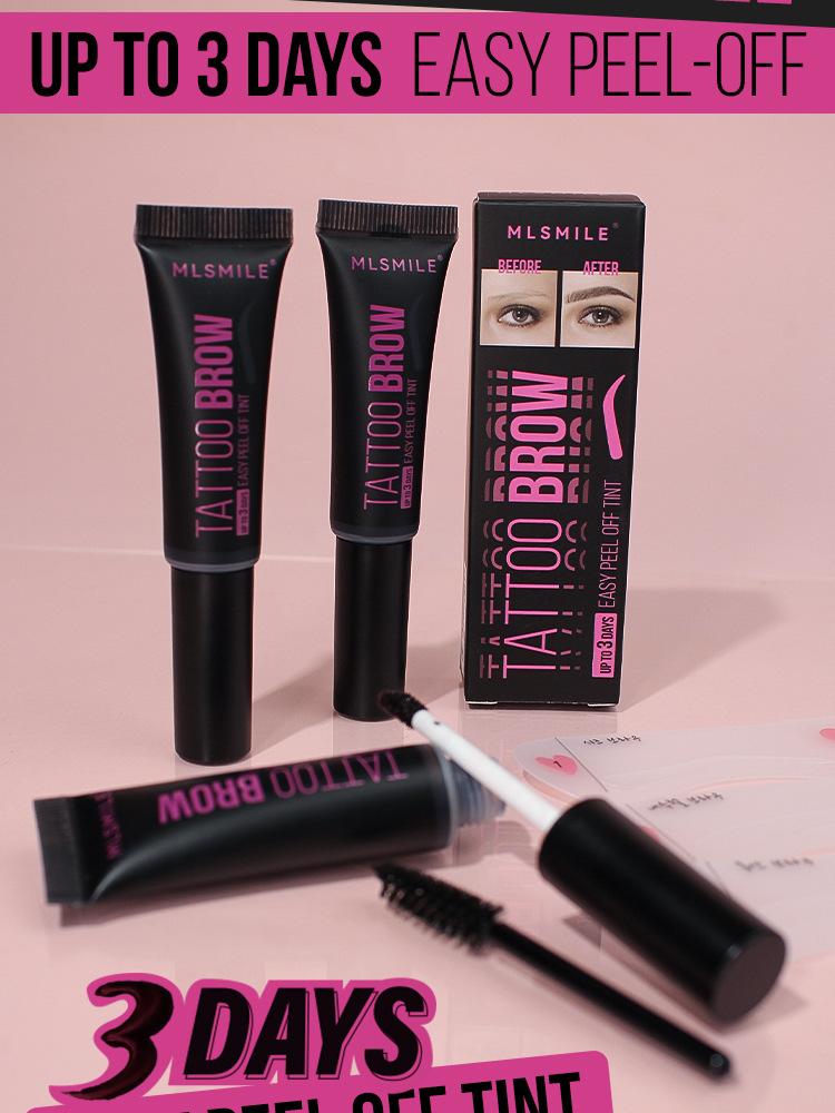 Product Introduction of Peel Off Eyebrow Gel Long Lasting Waterproof Anti-sweat High Quality Easy Peel-off Non Smudged Three Color Eyebrow Cosmetics New 16