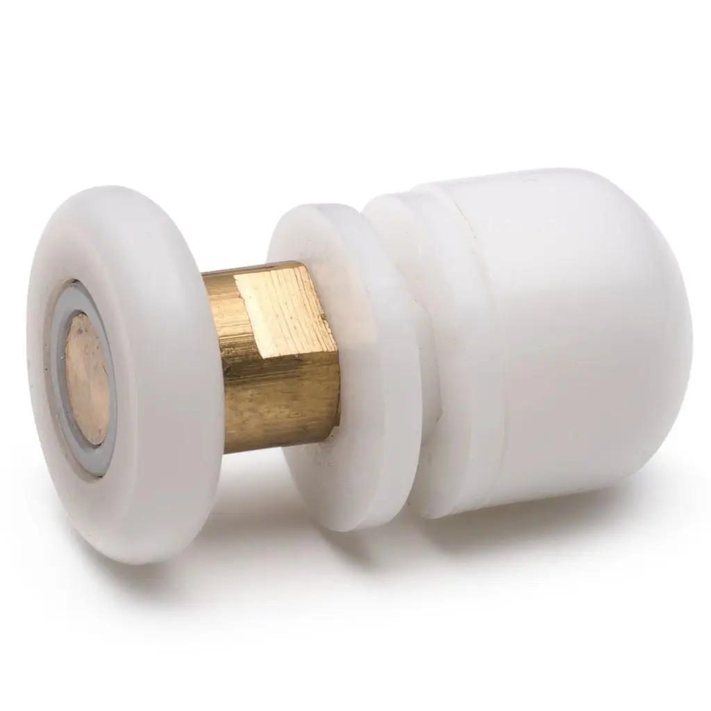 4 x Shower Rollers/Runners /Wheels /Pulleys Offset Pole 19mm, 23mm, 25mm or 27mm Wheel Diameter L060