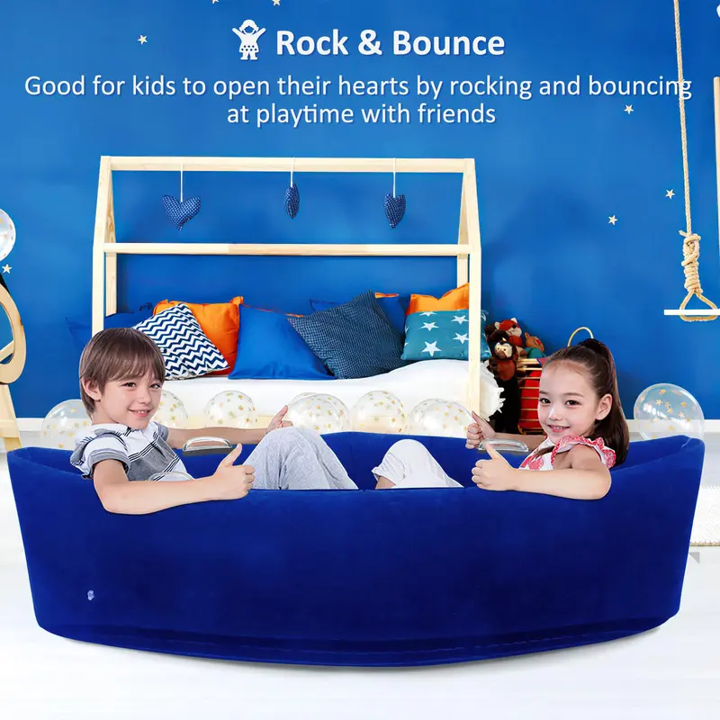 UK SELLER Sensory Chair Sofa for Kids, Inflatable Peapod Sensory Chair for Autistic Children, 60 Inch Sensory Pod as a Relaxing Haven for Children with Sensory Needs, Bottom Inflatable, with Electric Air Pump 6